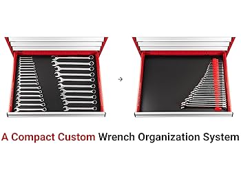 TEKTON Combination Wrench Set with Modular Organizers, 46