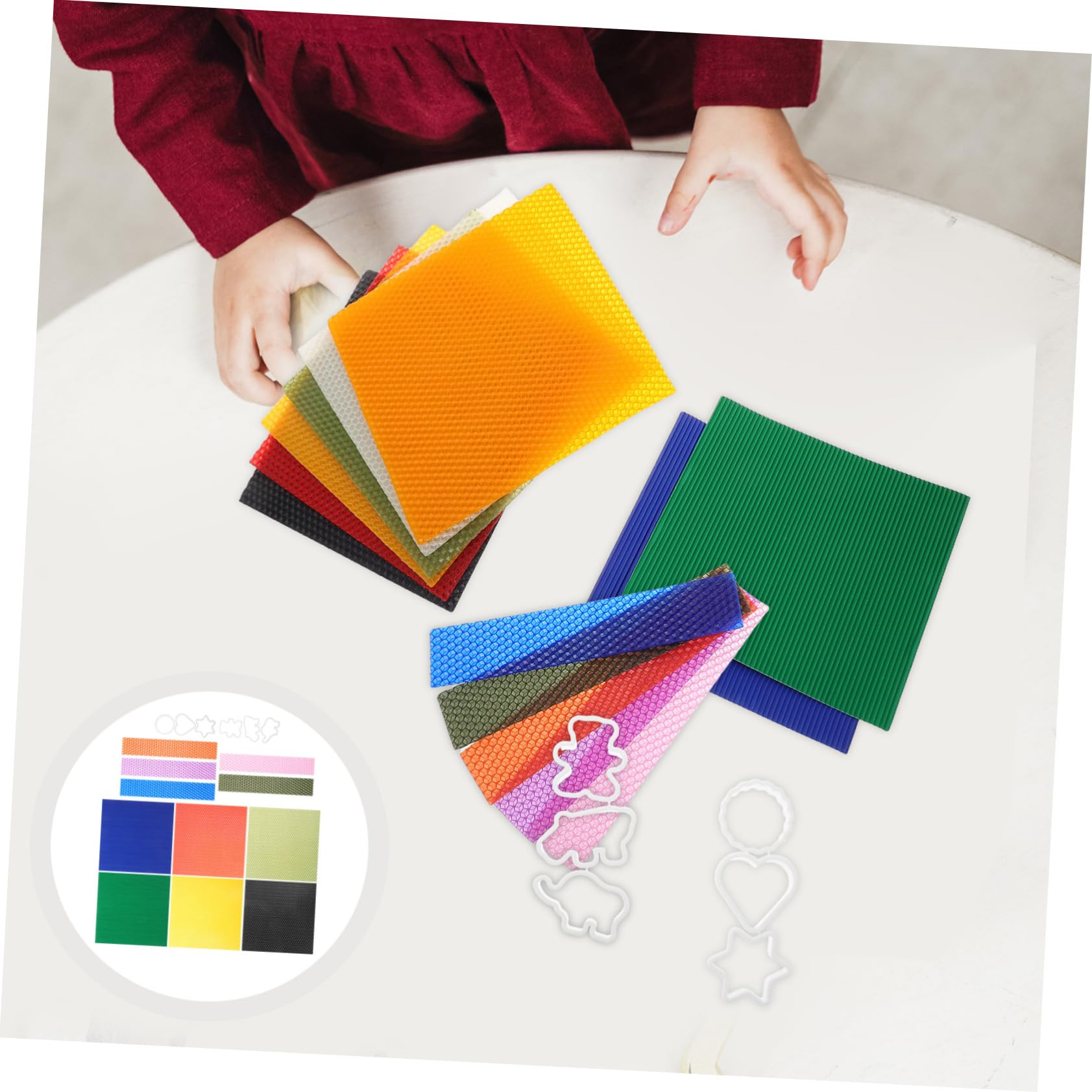 CIYODO Kit de Vela de Panal para Niños, 1 Juego, Manualidades de Cera