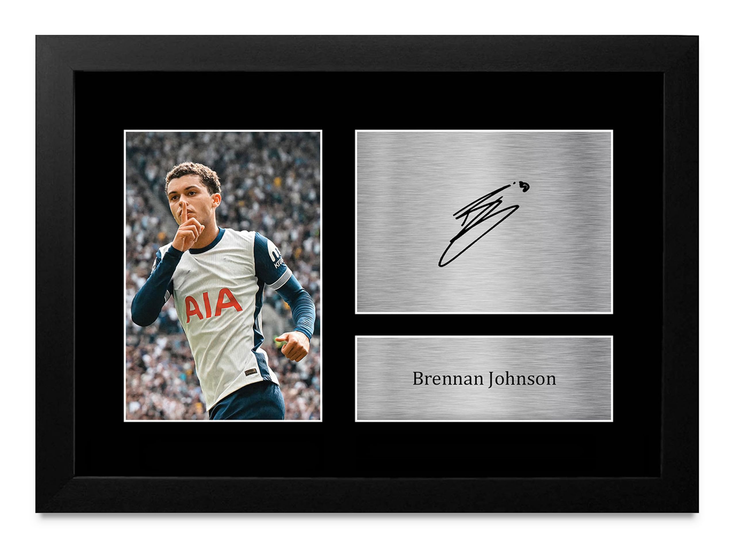 HWC Trading Brennan Johnson Gifts Printed Signed Autograph Picture for Football Fans and Supporters - A4 Framed