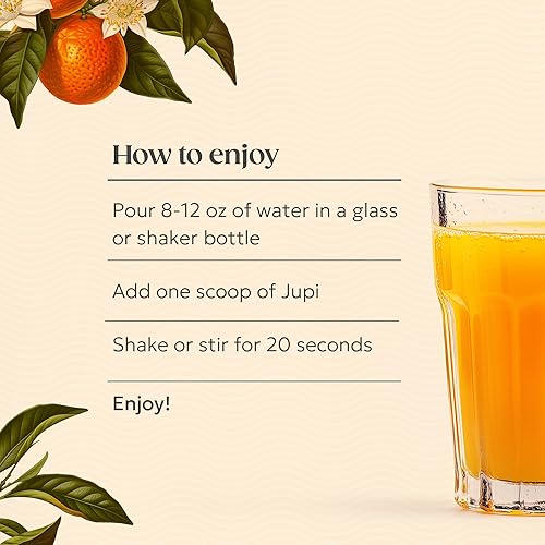 Miniatura 6 de Jupi Polvo de hidratación y bienestar inyecciones de cúrcuma y jengibre, suplemento de vitamina C para energía, apoyo inmunológico y salud