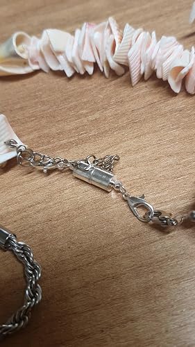 Lot 16 Fermoirs Magnétiques Et Rallonges Colliers - Or/Argent - Pour Bijoux Multi-brins DIY