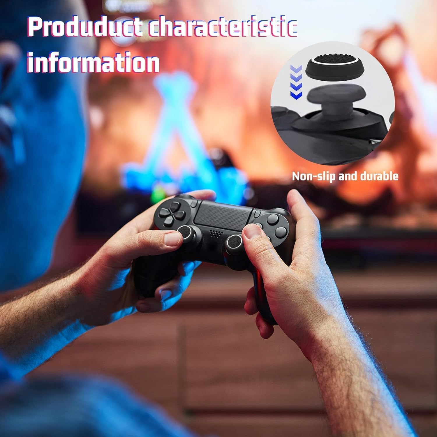 Analog Stick Cap Koruyucu Başlık, Silikon Thumb Grip | Thumb Stick Silikon Caps Grip Koruması Aksesu