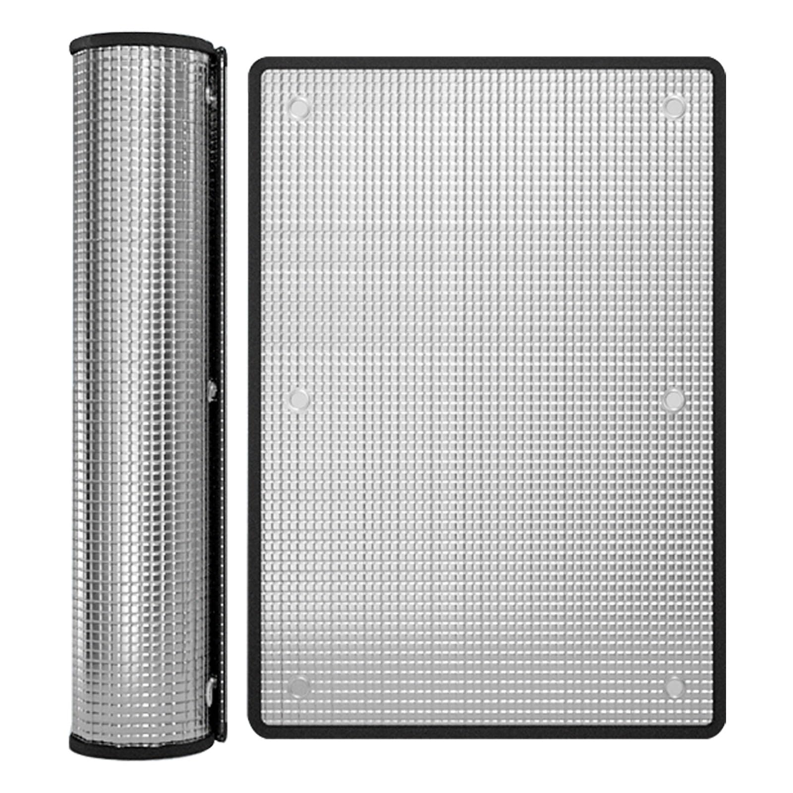Heat Control Reflective Window Film, Double Aluminum Foil Thermal Insulation, 8mm Thick Blackout Sun Shade Film for Home Office Sunroom Car, Easy Install & Reusable(50x90 cm)