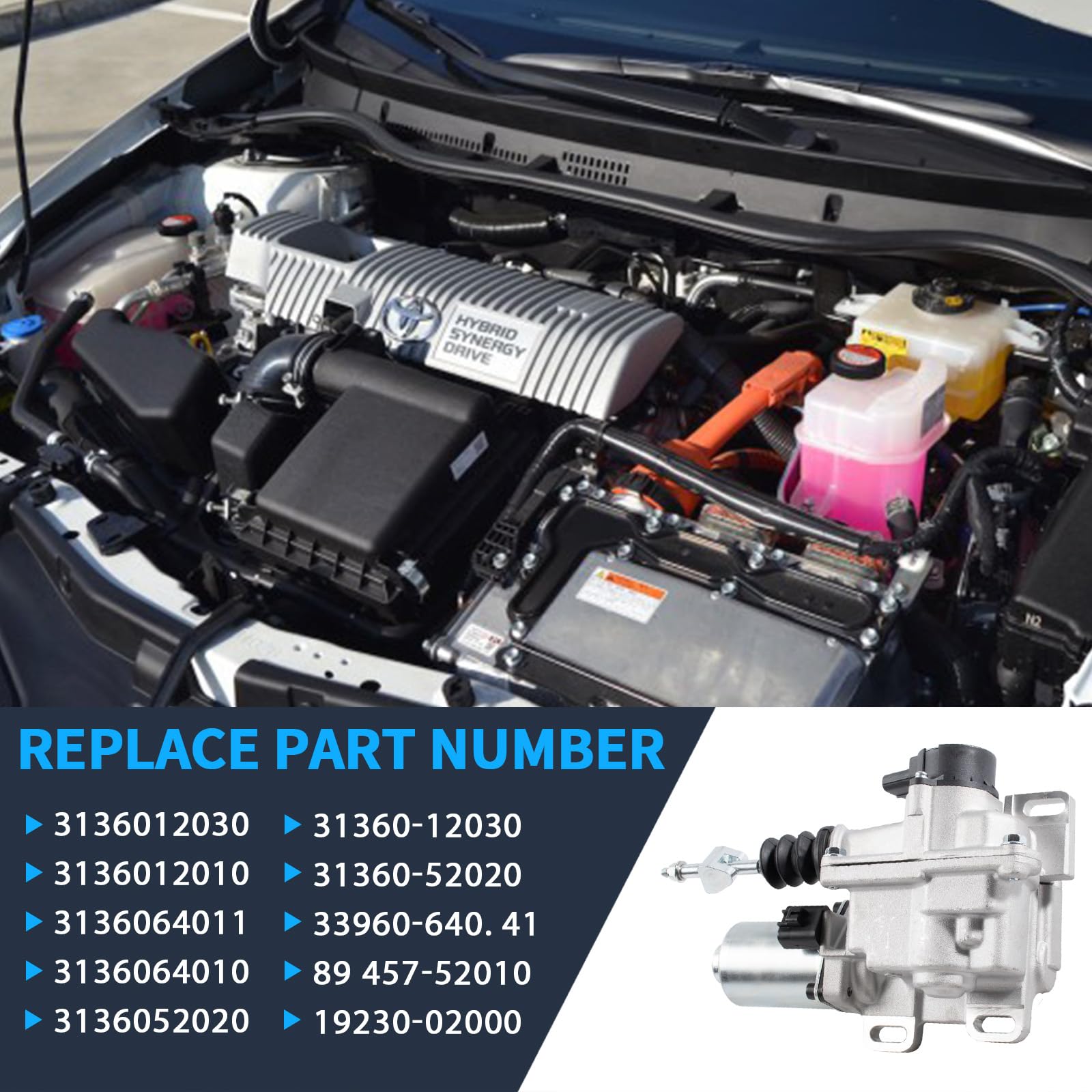 Attuatore frizione assemblaggio con motore cambio automatico di ricambio per MR2 W30 RAV4 XA20 Avensis T25 E120 E150 AR10 Yaris XP9 Auris E15 numero parte 31360-12030 31360-52020