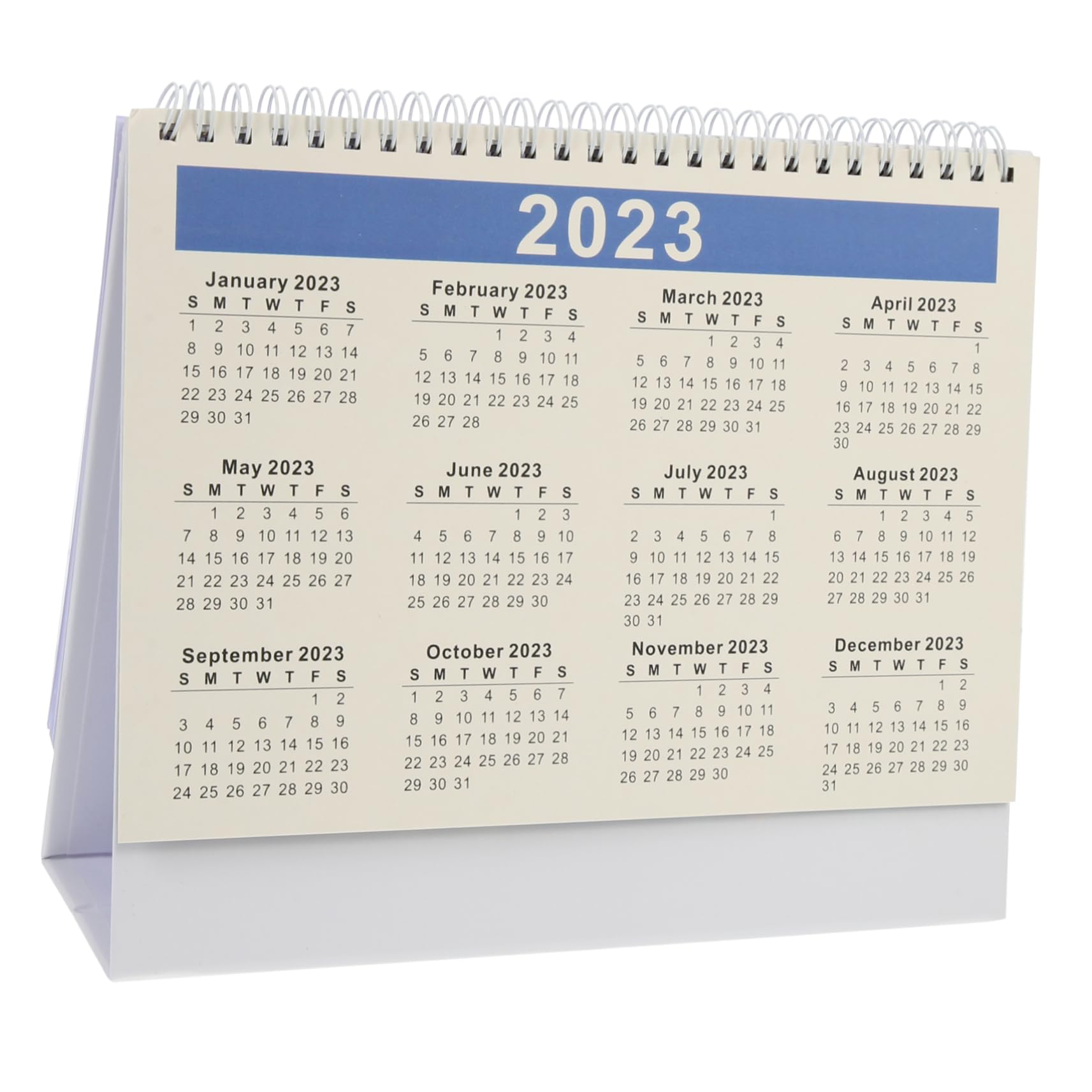 STOBOK 5stücke Monatlicher Desktop-kalender Stilvoller Aufstellbarer Kalender Für Home Office Und Schule Spiralbindung Und Faltbarem Standfuß Für Planung Und Organisation