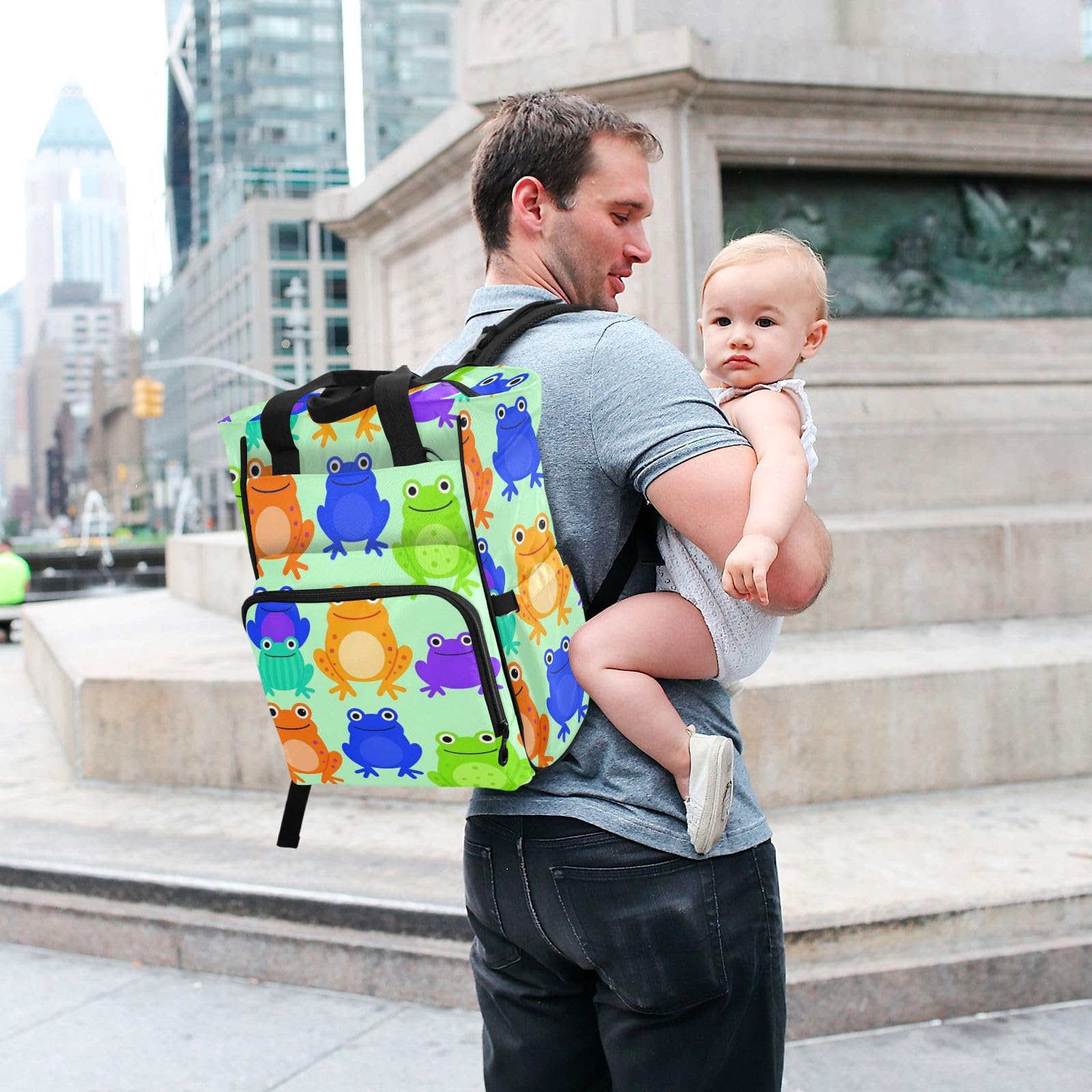 Bolsas de bebé para mamá, diseño de rana colorida