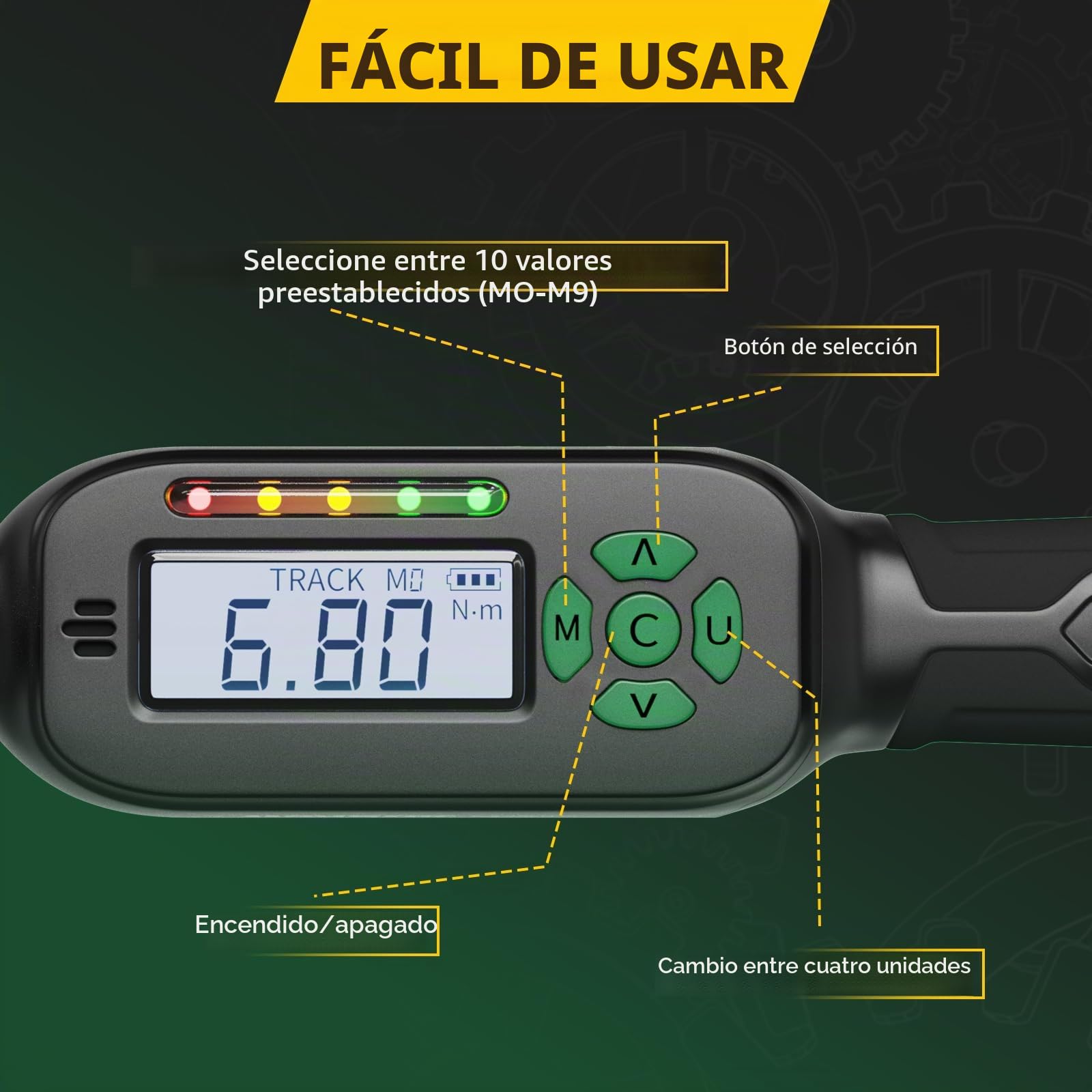 Mini Llave Dinamométrica Digital (1,5-30 NM)