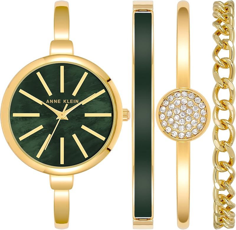 Anne Klein - Conjunto de reloj y pulsera para mujer