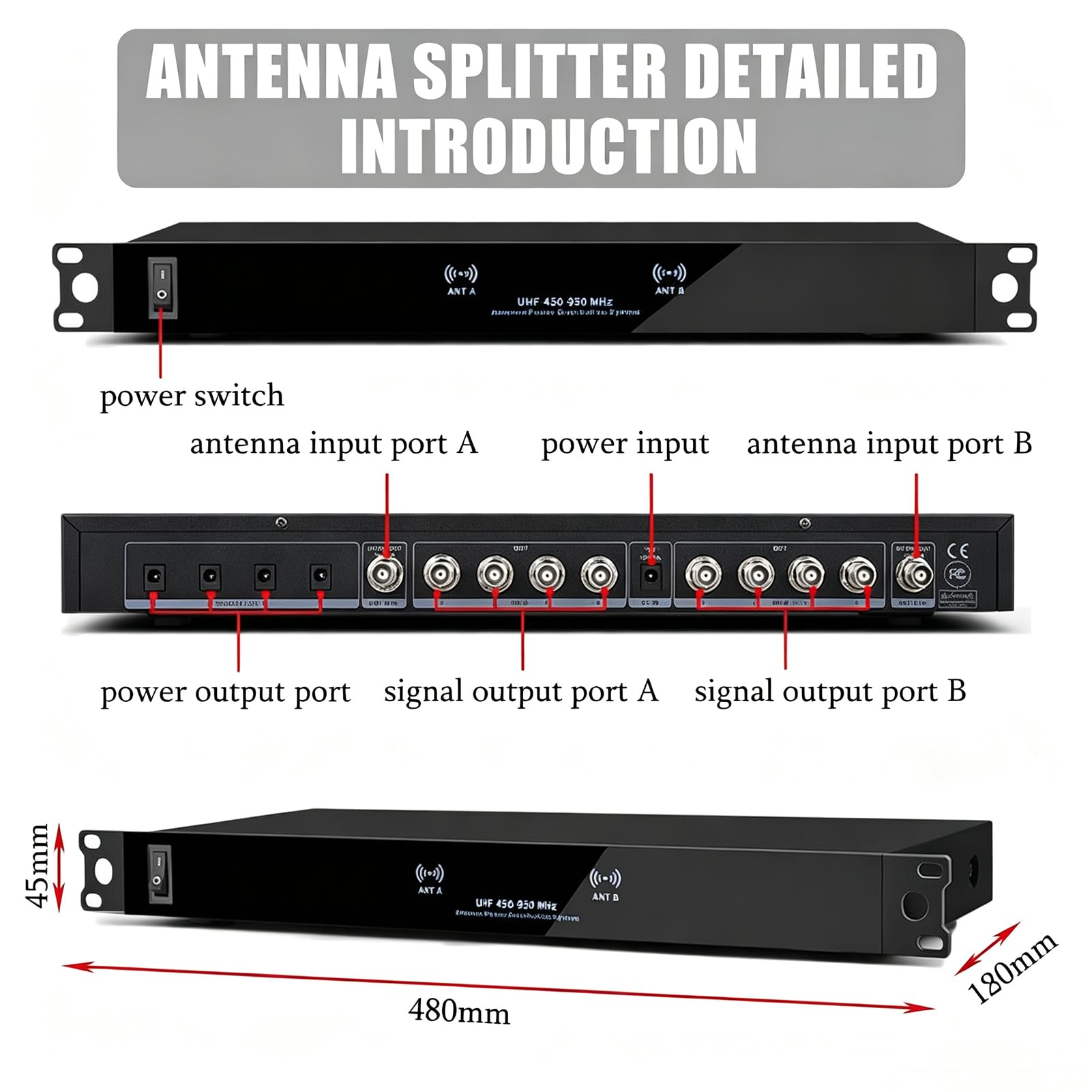 Sistema de Distribución de Atena UHF, Amplificador De SeñAl De MicróFono InaláMbrico