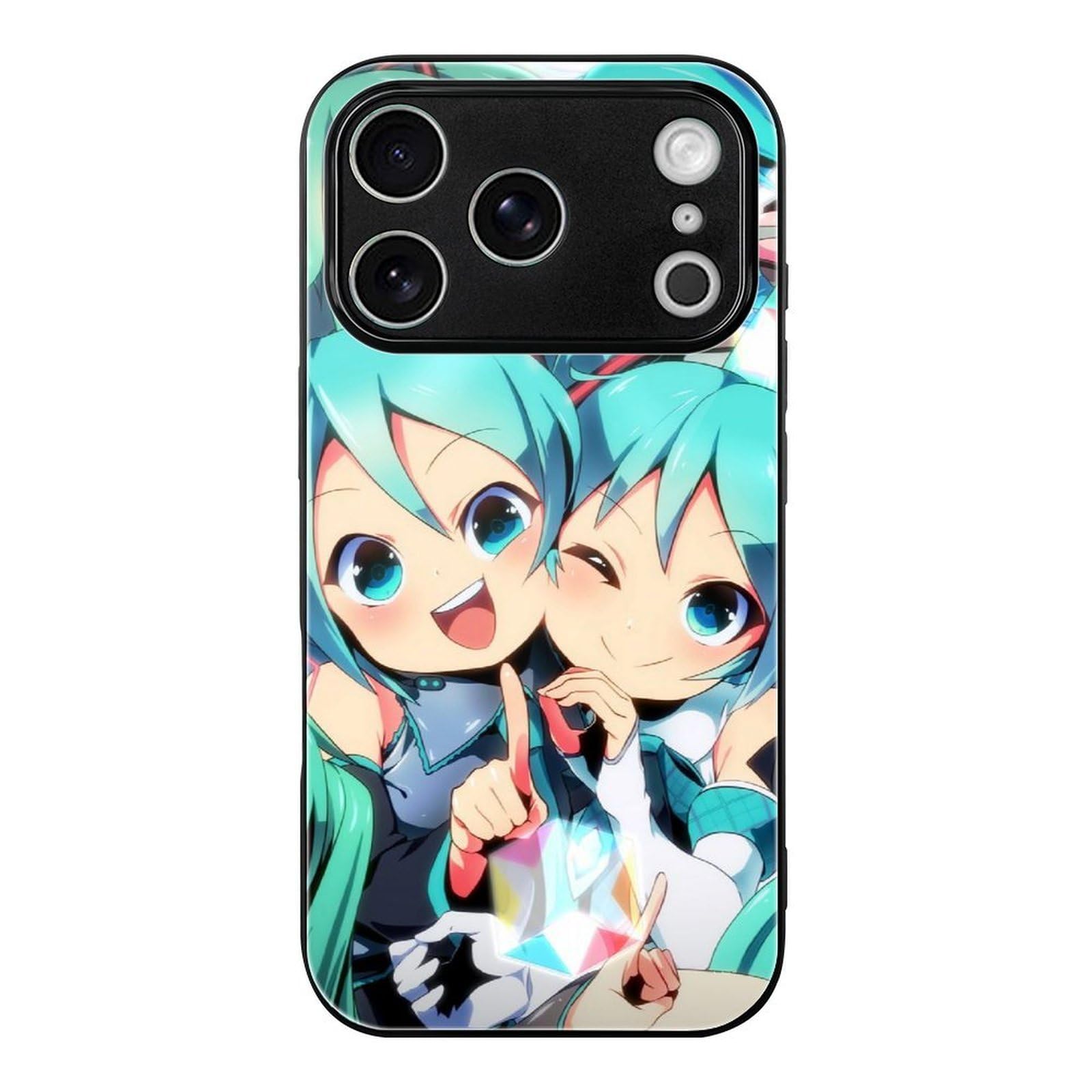 Amazon.co.jp: iPhone17Pro用ケース 強化ガラス 初音ミク TPUバンパー