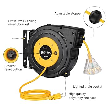 TIL DSN FUNCTIONAL EXTENSION CUBE POLE付 Amazon.com: Nilight 50 Amp 25FT Generator Extension Cord