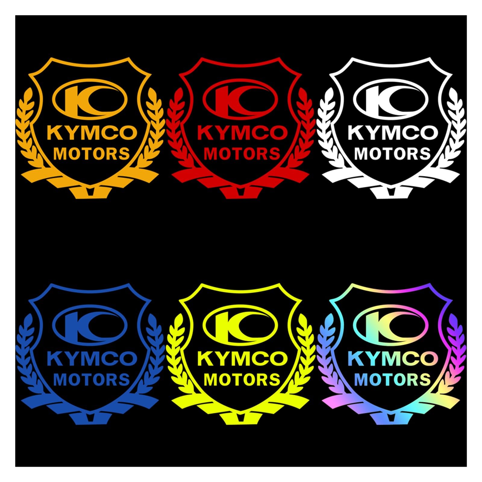 HONGLIAUTO Motorrad Aufkleber Laser Rainbow - 3D DIY Dekoration Für KYMCO AK550