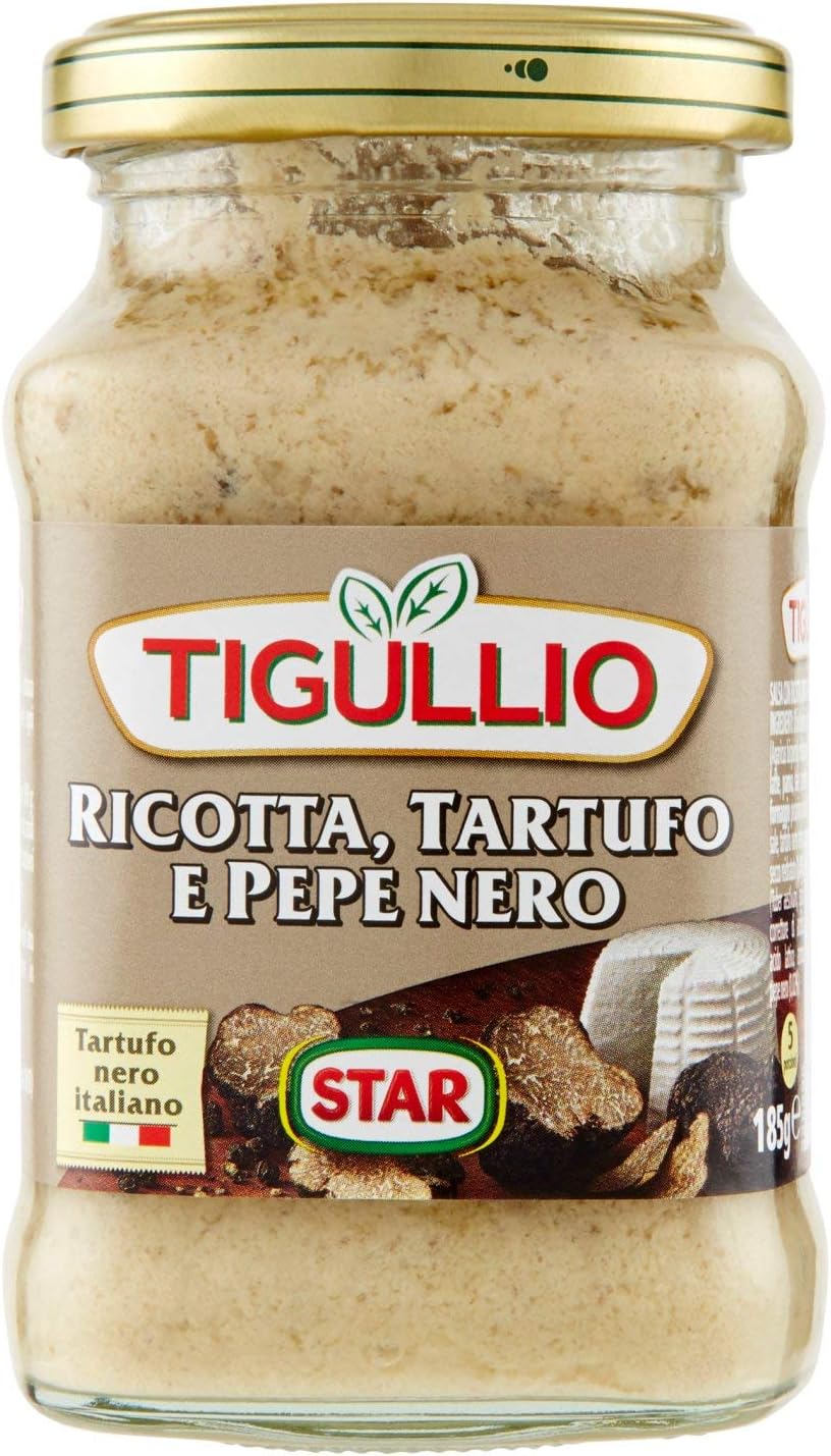 Tigullio Salsa con Ricotta, Tartufo e Pepe Nero, 185g - Immagine 1