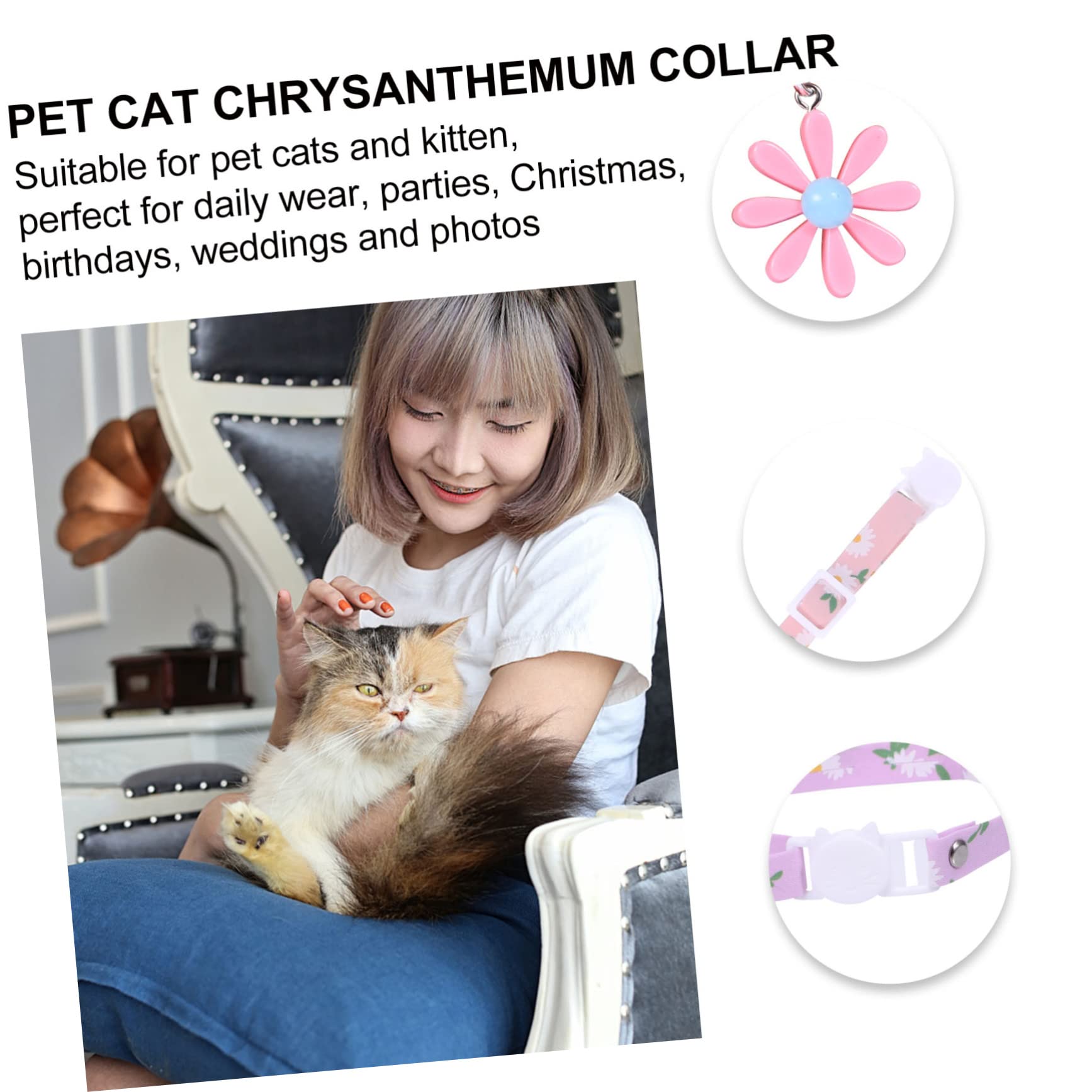 FOMIYES 12stücke Teiliges Verstellbares Katzenhalsband Mit - Für Katzen Und Kätzchen Für Fotoshootings Tägliches Tragen Und Besondere Anlässe