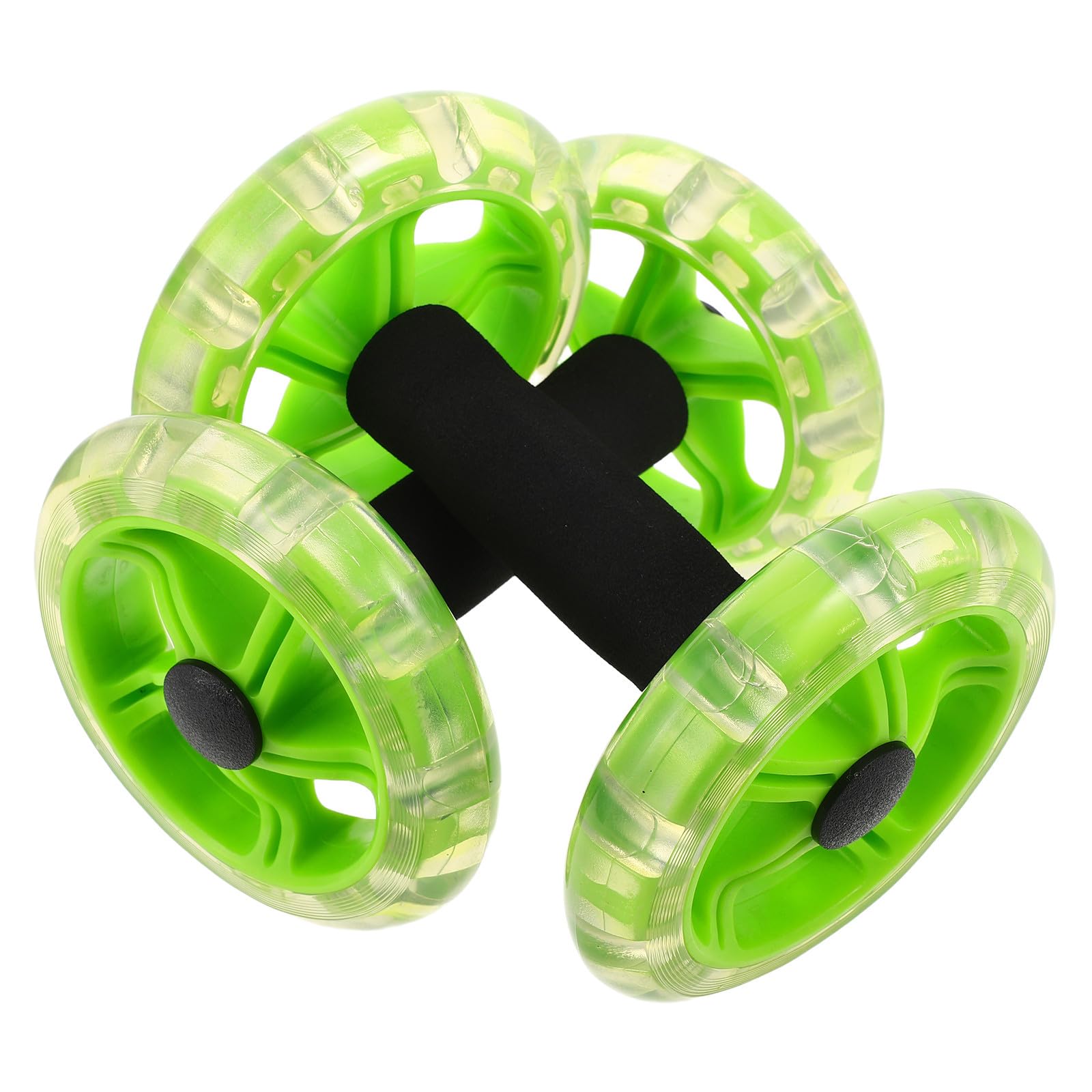 Toyvian Rueda de Ejercicio Material Pp para Entrenamiento de Núcleo con Doble Rueda y Agarre Sincronizado para Mejorar el Equilibrio y Esponja Suave en Casa