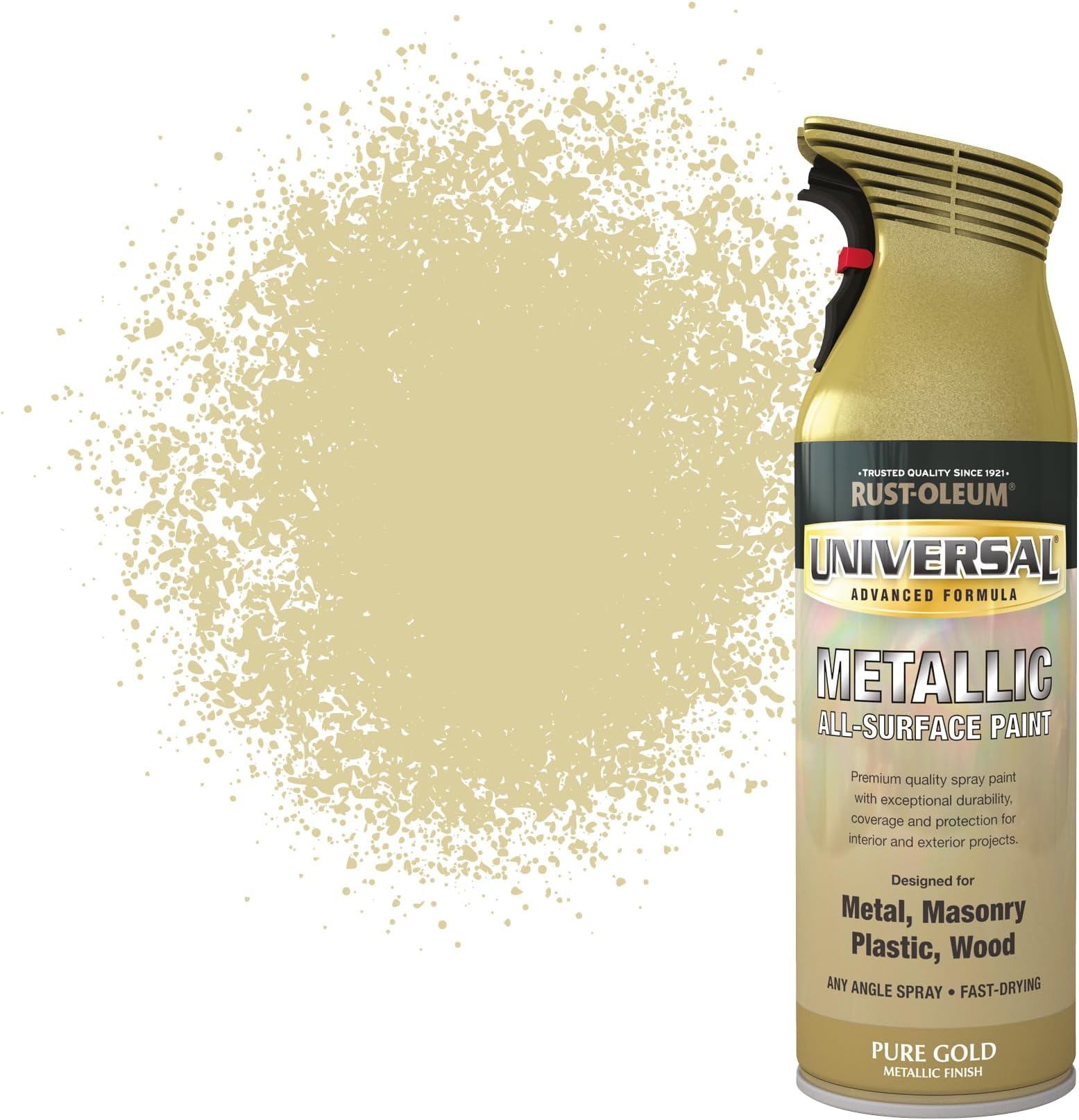 400ml Universal Metallic Spray Paint - Pure Gold