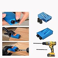 Vista 4 de Kit de plantilla de agujero de bolsillo de 14 piezas - Guías de carpintería, herramienta de ángulo de junta, localizador de carpintería - 15