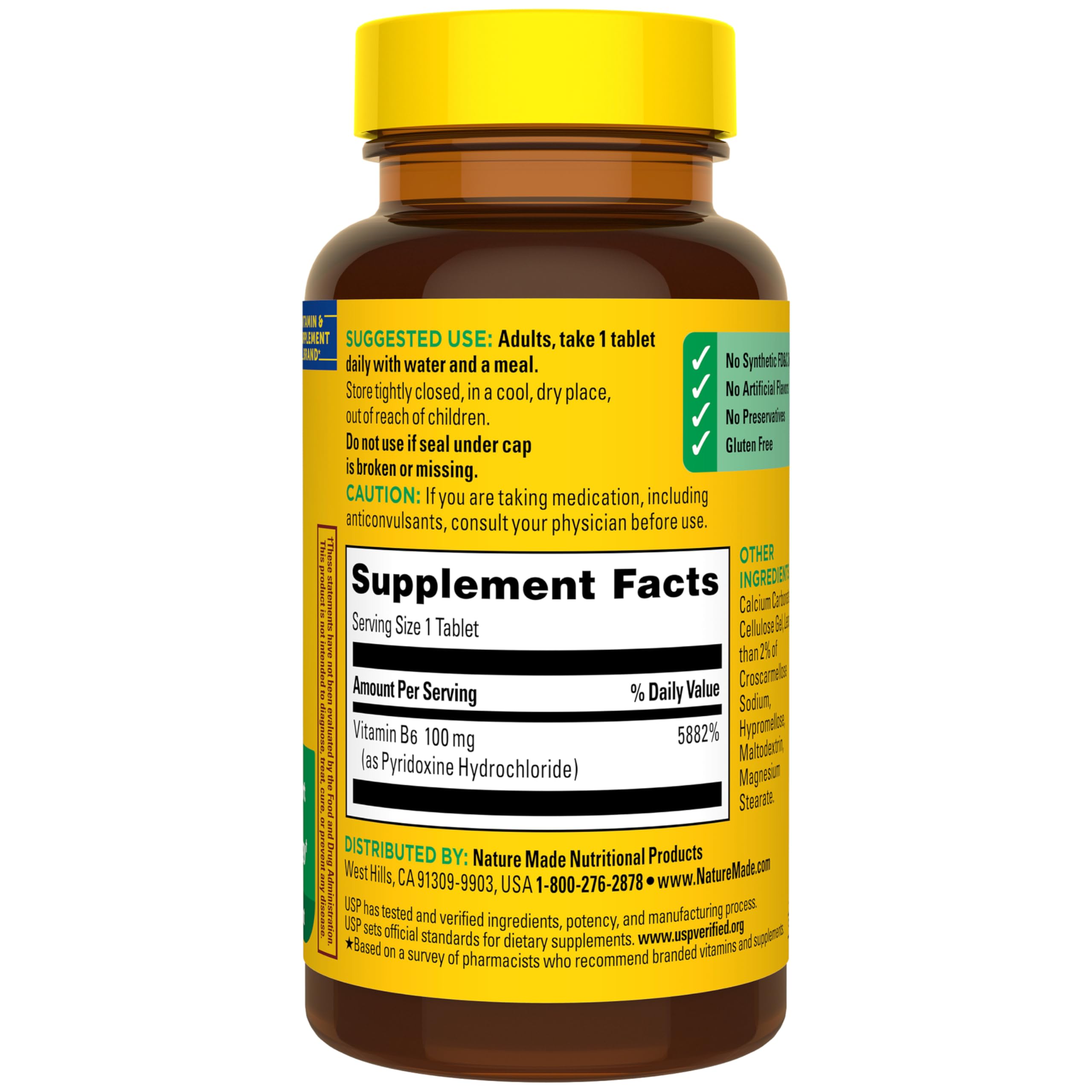 Nature Made Vitamin B6 100mg, 100 Tablets — Amazon image 7