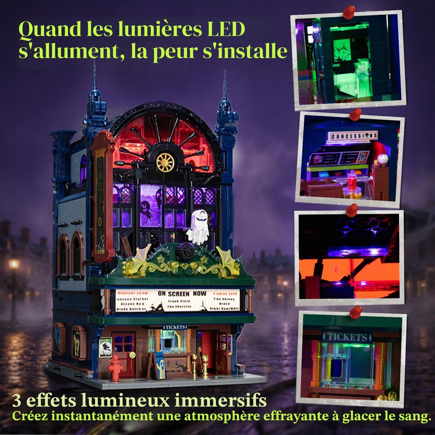 PANTASY Cinéma Hanté, Jeu de Construction d’Horreur pour Adultes