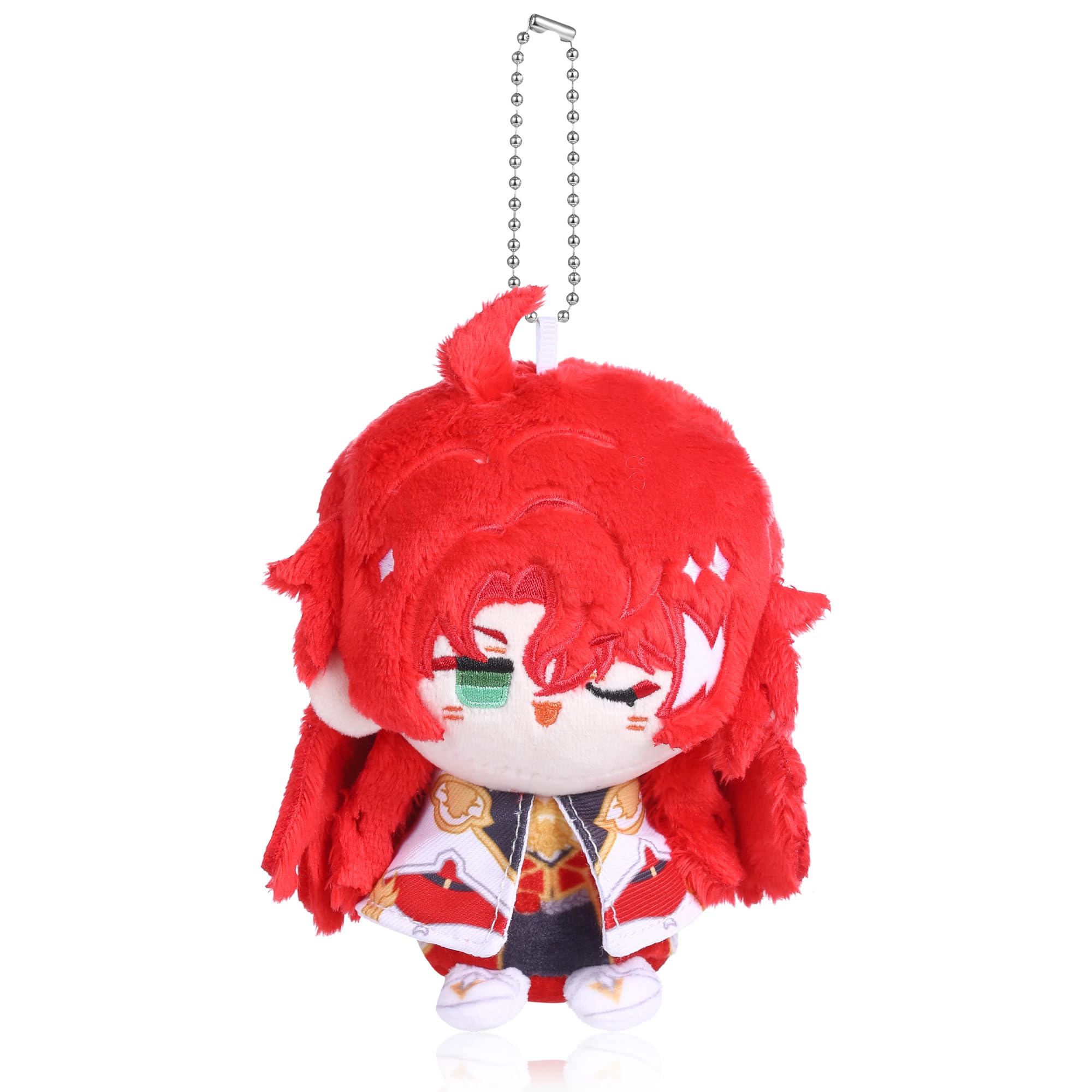 UTIEHD Honkai Star Rail Plush Keychains, Cute 4 Inch Collectible Dolls, Compact Size for Bags and Keys for Fans (Feixiao)
