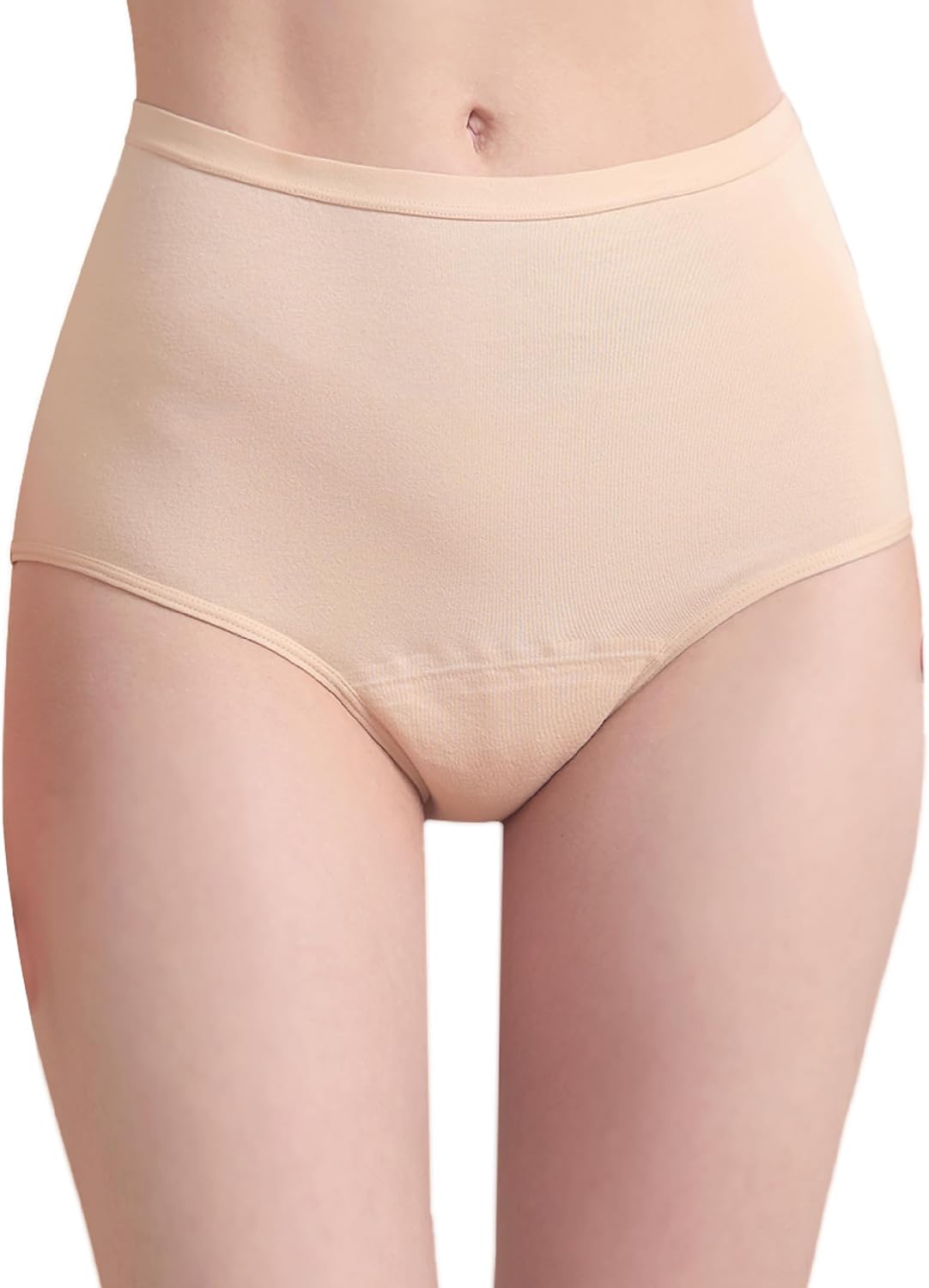 Urinary Incontinence Postpartum Underwear for Women Washable Leak Proof Odor Control 56ml Absorbency Brief 1 Pack (Skin, M)