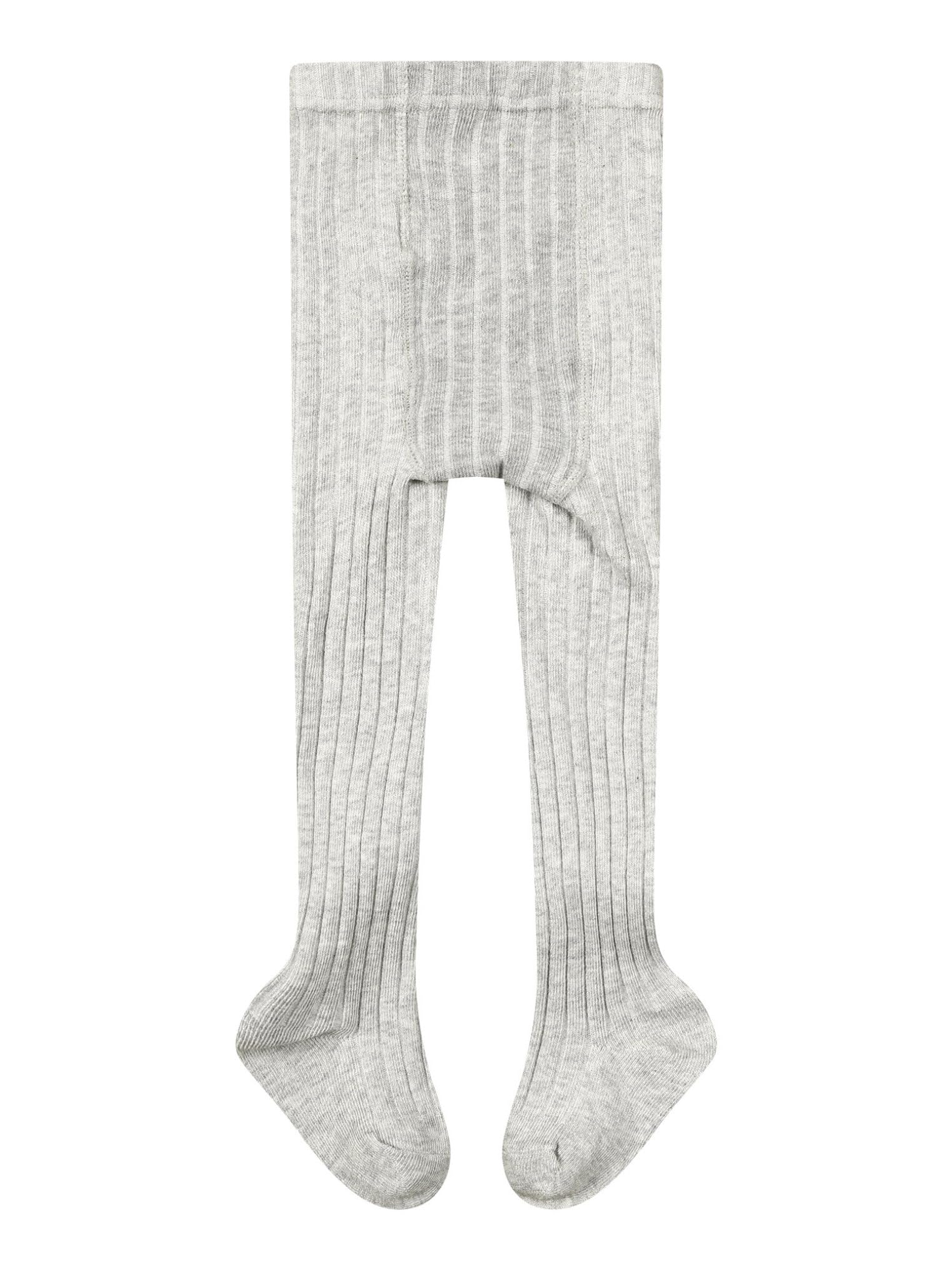 Kaerm Infant Baby Girls Tights Footed Leggings Bowknot Princess Stockings Warm Knit Pantyhose for Under Dress Grey 0-12 Months