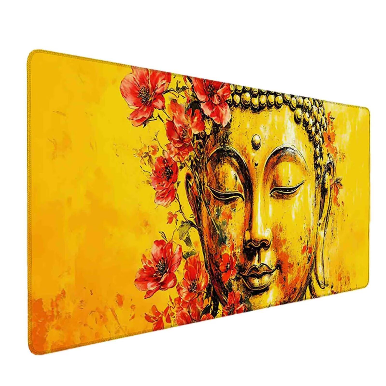 Podkładka pod mysz XXL 1000 x 500 mm żółta podkładka pod mysz Zen Mouse antypoślizgowa gumowa podkładka do gier, akcesoria biurowe, podkładka pod mysz o wysokiej precyzji i szybkości do komputera