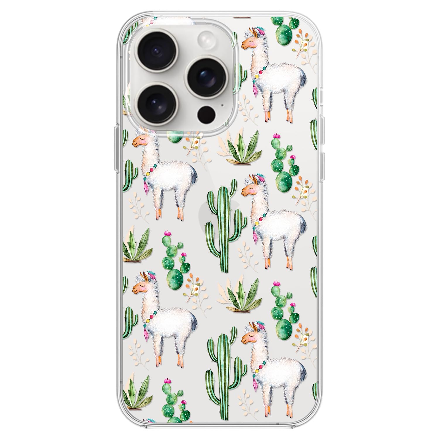 Coque iPhone 15 Pro dessin animé idée cadeau mignon motif cactus - 7