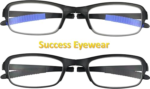 Miniatura 2 de Success Eyewear Anteojos de lectura, 2 pares de lectores plegables de moda con estuches, lentes unisex para lectura para hombres y mujeres
