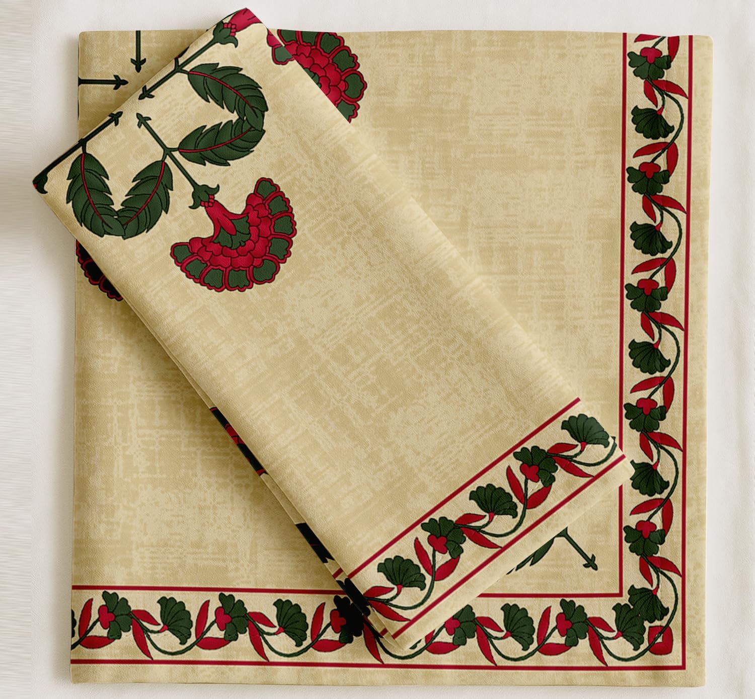 Luxury Cotton Twill Napkins - Set of 12, 20-Inch Block Pattern, Premium Thick Cloth Napkins for Elegant Dining & Special Occasions - Soft, Absorbent & Machine Washable