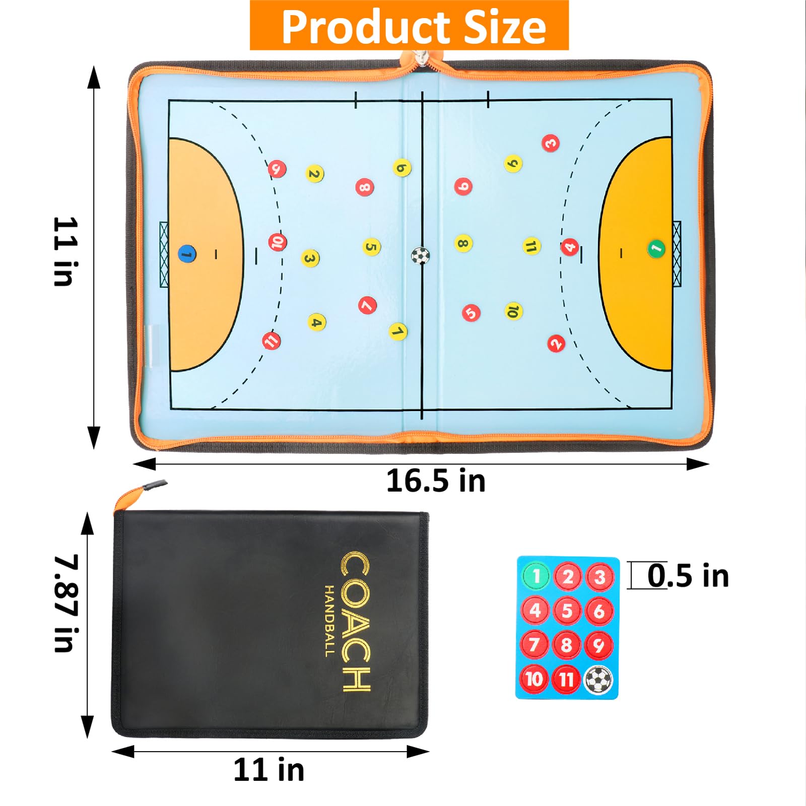 Pizarra Magnetica Balonmano Entrenador Tablero Tacticas Imanes Carpeta Tactica Entrenadores Arbitos