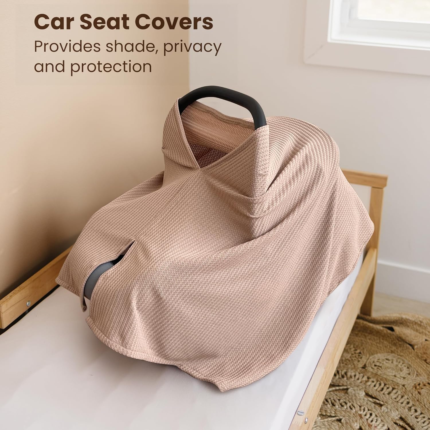 Telo da allattamento | Sciarpa da allattamento per viaggiare | Nursing Cover | Breastfeeding Cover | Versatile e comoda e portatile (cammello)
