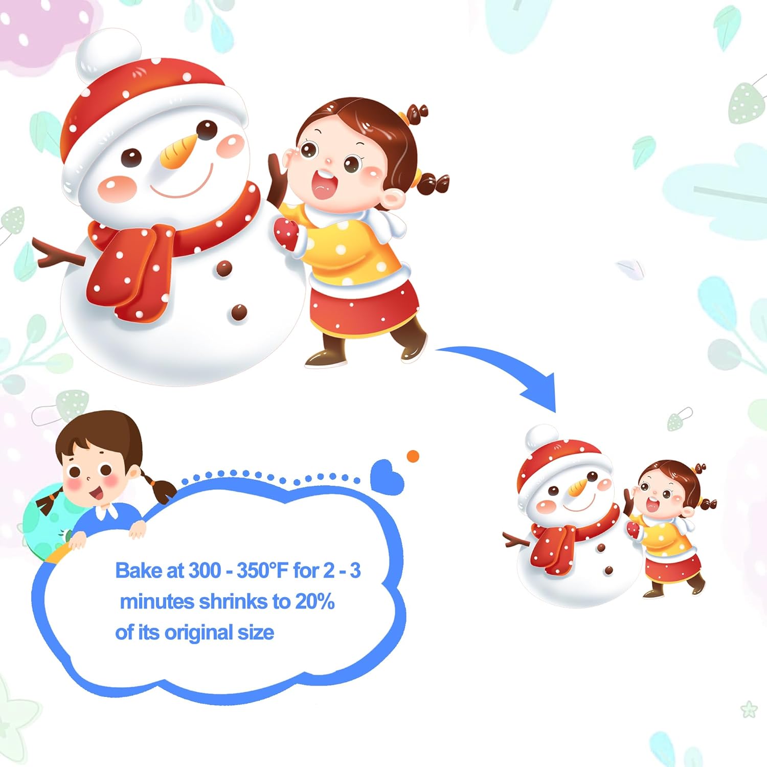 Hewolly 24 Pieces Shrink Plastic Sheets, Shrinky Plastic Paper Shrink Film Sheets Frosted Ruff n' Ready for Kids Arts and Crafts Activity Set, 7.9 x 5.7 inch / 20 x 14.5 cm (24)