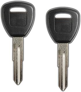2X KeylessOption Car Key Replacement for 1996 1997 1998 1999 2000 2001 2002 2003 2004 2005 2006 Acura CL MDX RSX TL Honda Accord Civic Insight Odyssey Prelude, HD106 T5 Clone Chip, Locksmith Required