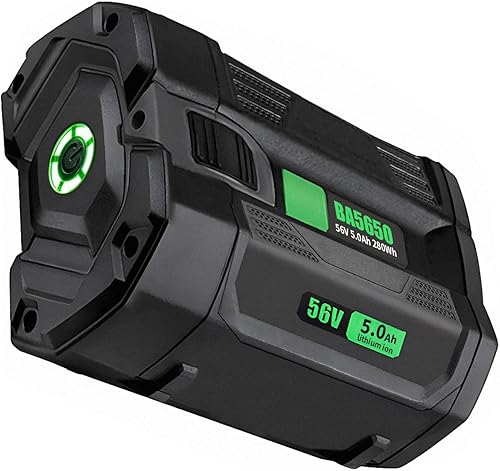 Batería BA2800T de 56V 5.0 Ah para baterías de iones de litio EGO BA4200T BA4200 BA1400 BA1400T BA5600T con indicador de combustible mejorado (3