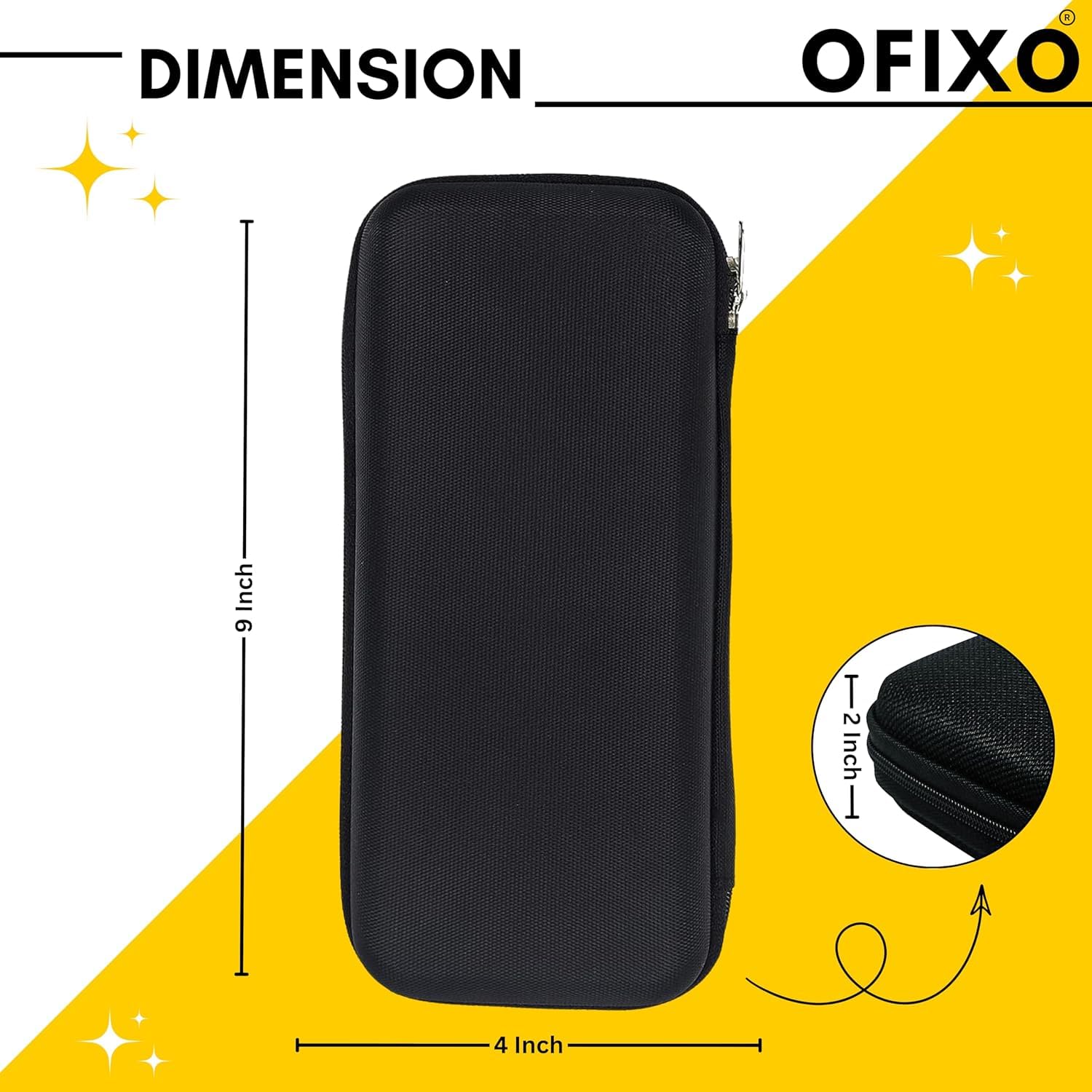 OFIXO Juego combinado – Notas adhesivas coloridas (400 piezas) y estuche rígido – Ideal para la escuela, la oficina y los suministros de arte
