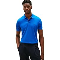 Tommy Hilfiger Uomo Maglietta Polo Maniche Corte Liquid Cotton con Chiusura con Bottoni