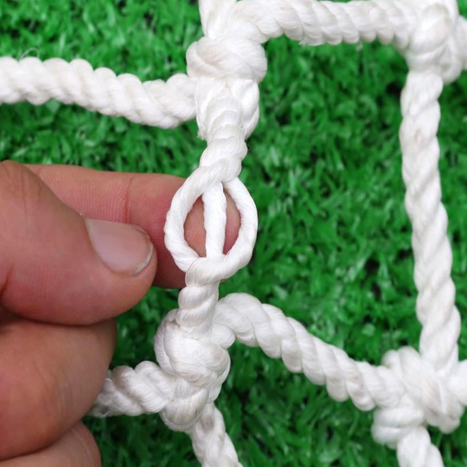Sicherheitsnetz zum Klettern – Weißes Nylon-Seil, 10 cm, Maschenweite 4 x 4 m, für Garten, Pflanzen, Spielplatz, Balkon, Schutz
