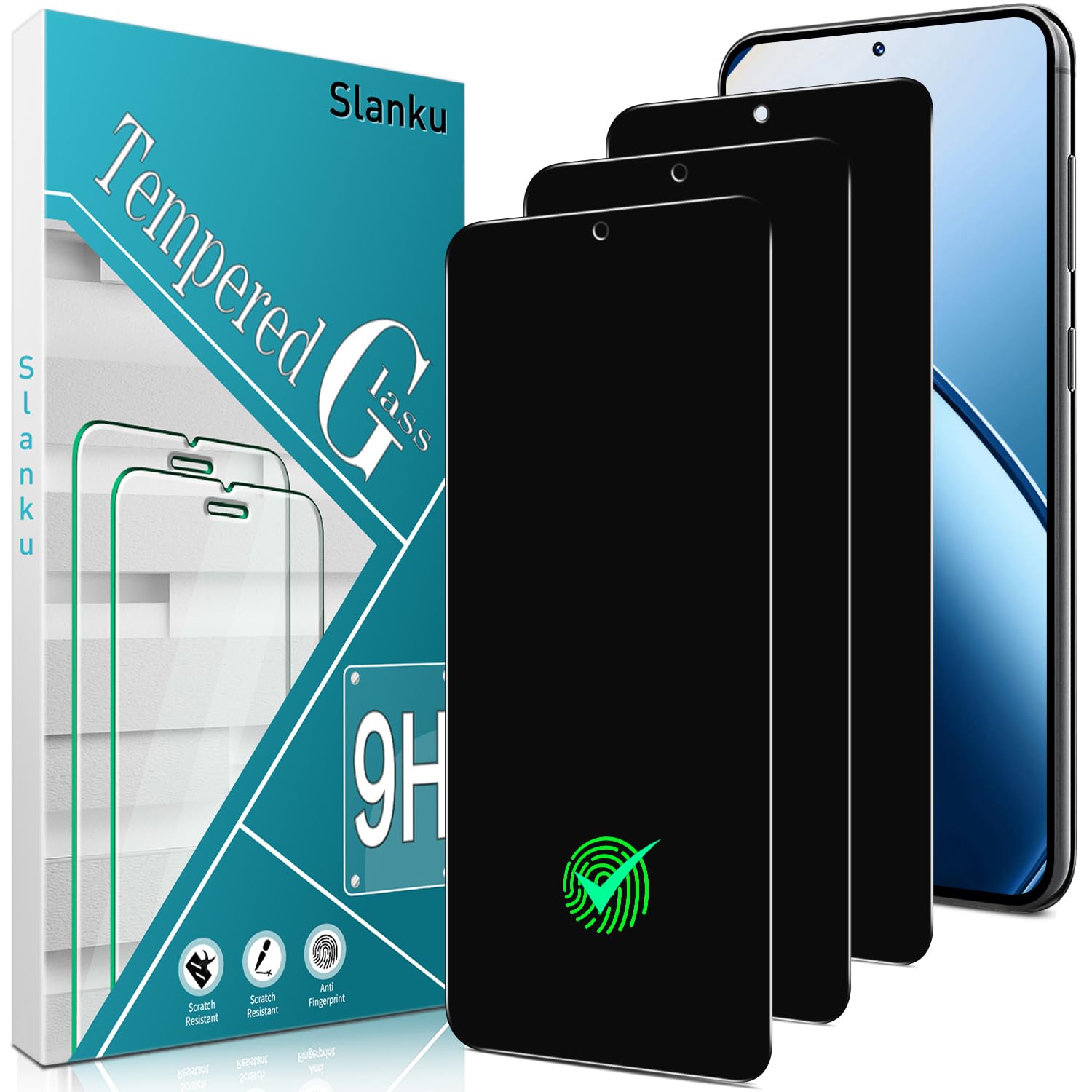 Photo 1 of Slanku Samsung Galaxy S23 Plus Privacy Screen Protector - 3 Pack