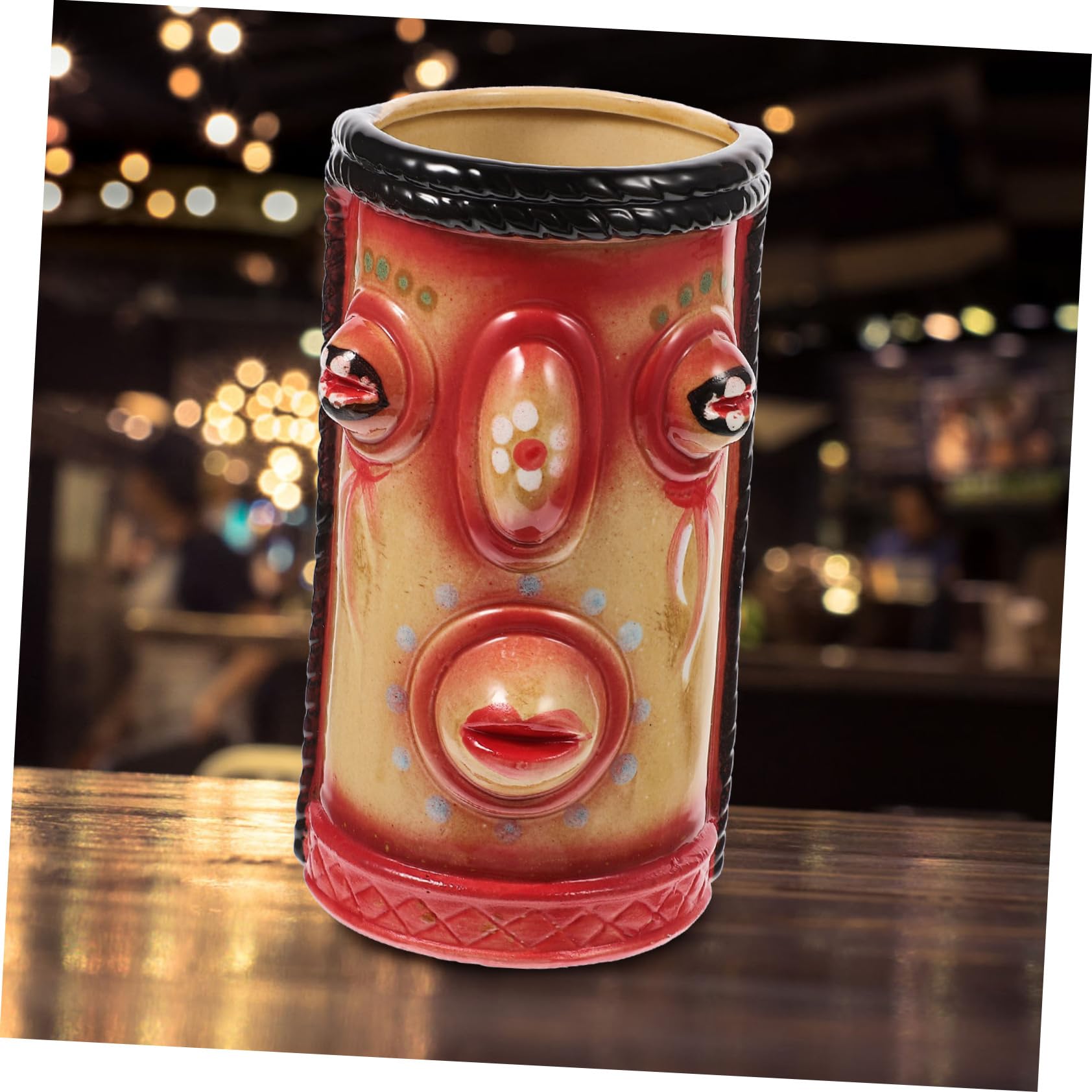 Cabilock 2 Piezas taza tiki juice cup vasitos para postres vasos de vino tea mug vasos vino copa para vino vasos tiki de porcelana copa de coctel copa de vino decorativa gafas tiki cerámica