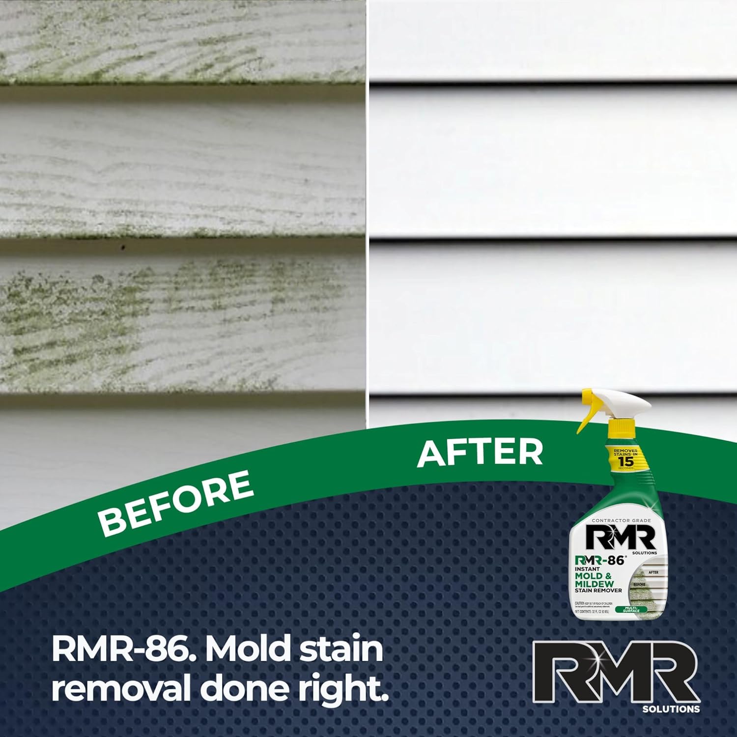 RMR-86 Instant Mold and Mildew Stain Remover Spray - Scrub Free Formula, 30 Fl Oz - Image 4