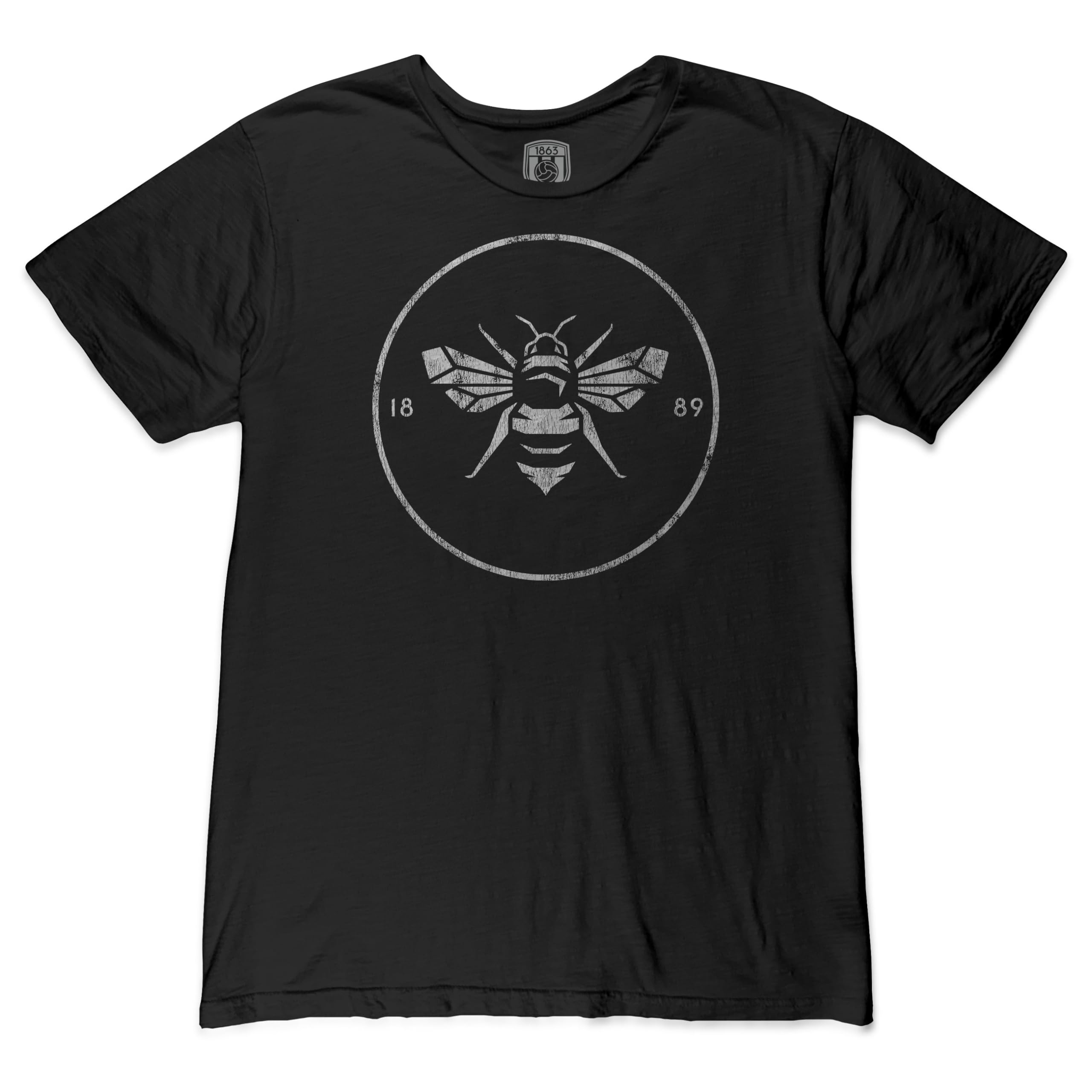 Brentford Mono Badge Est Premium Cotton Slub Black T-Shirt