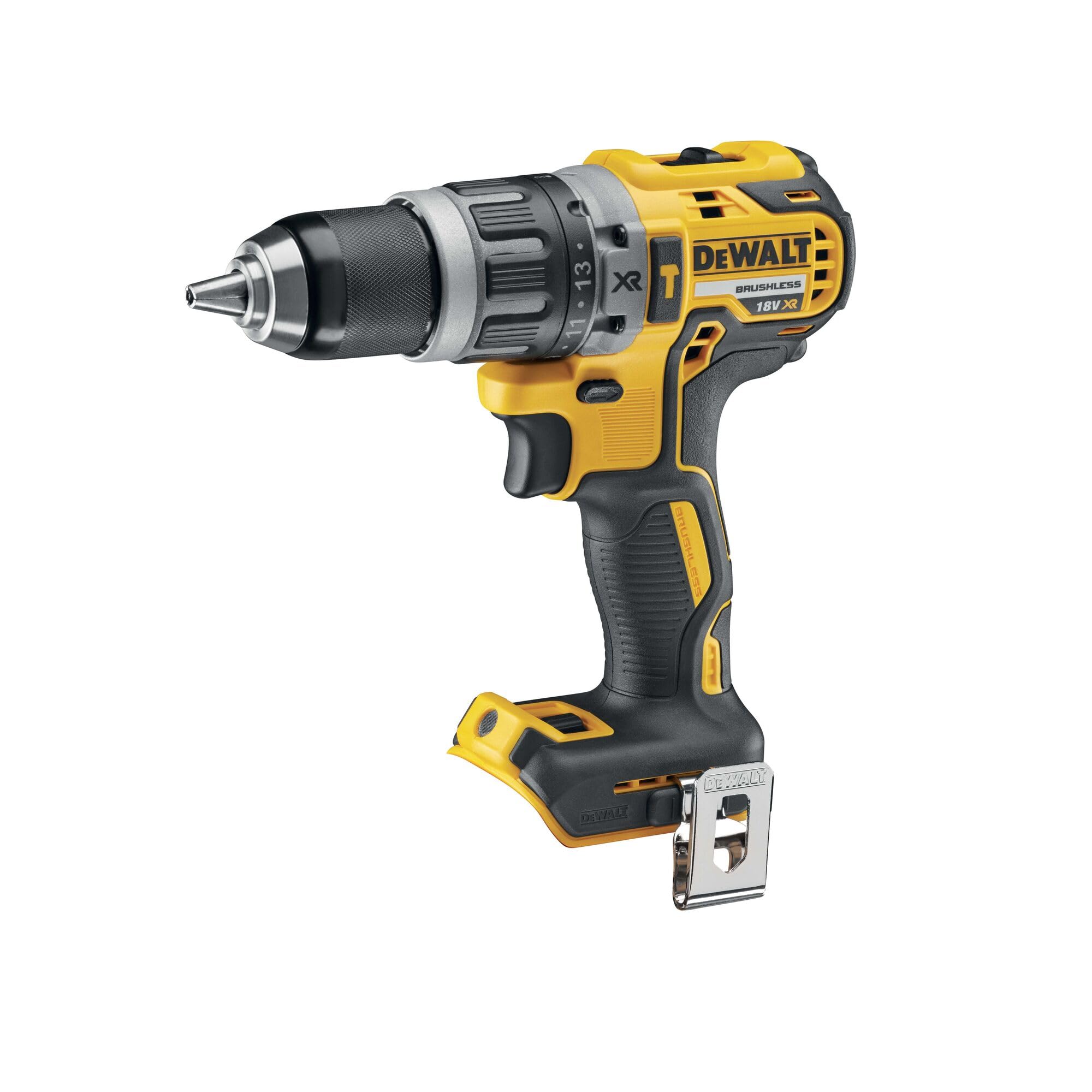 DEWALT - Taladro percutor sin escobillas 18V XR, 2 baterías de 4 Ah, DCD796M2-QW