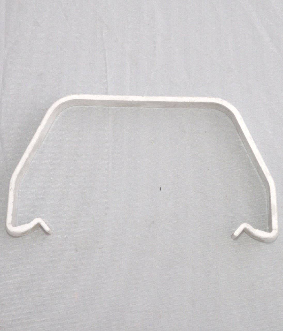 FLOPLAST 114mm Square Gutter Clip - White - Bag of 10