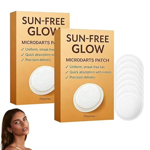 PurevLab Sun-Free Glow Patch for Women & Men, Round Micro-Tip