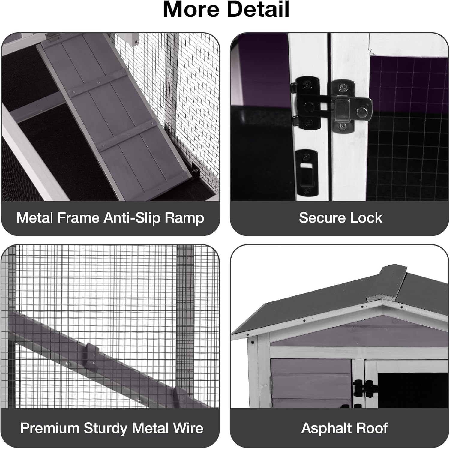 62″ 2-Story Large Rabbit Hutch, Indoor & Outdoor Bunny Cage with Chew-Proof Ramp, 3 Leakproof Pull-Out Trays, Waterproof Roof, 6 Lockable Wheels, for Rabbits & Guinea Pigs