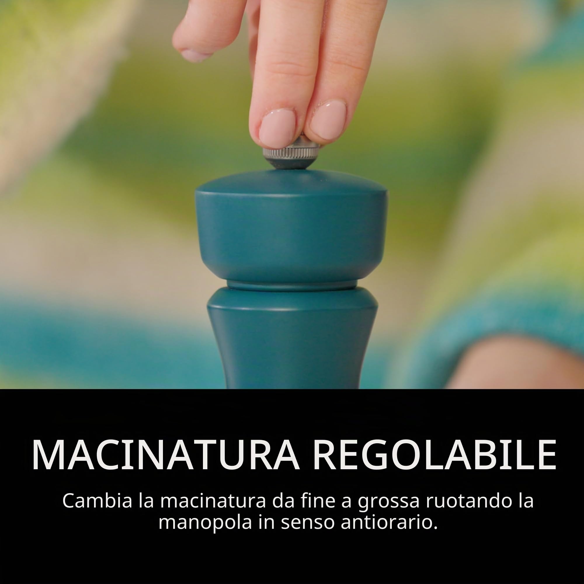 Cole & Mason Kenton Macinasale e Pepe, Sale Marino, Macinatura Regolabile, Meccanismo in Ceramica Durevole, Include 1 Macinino, 15cm