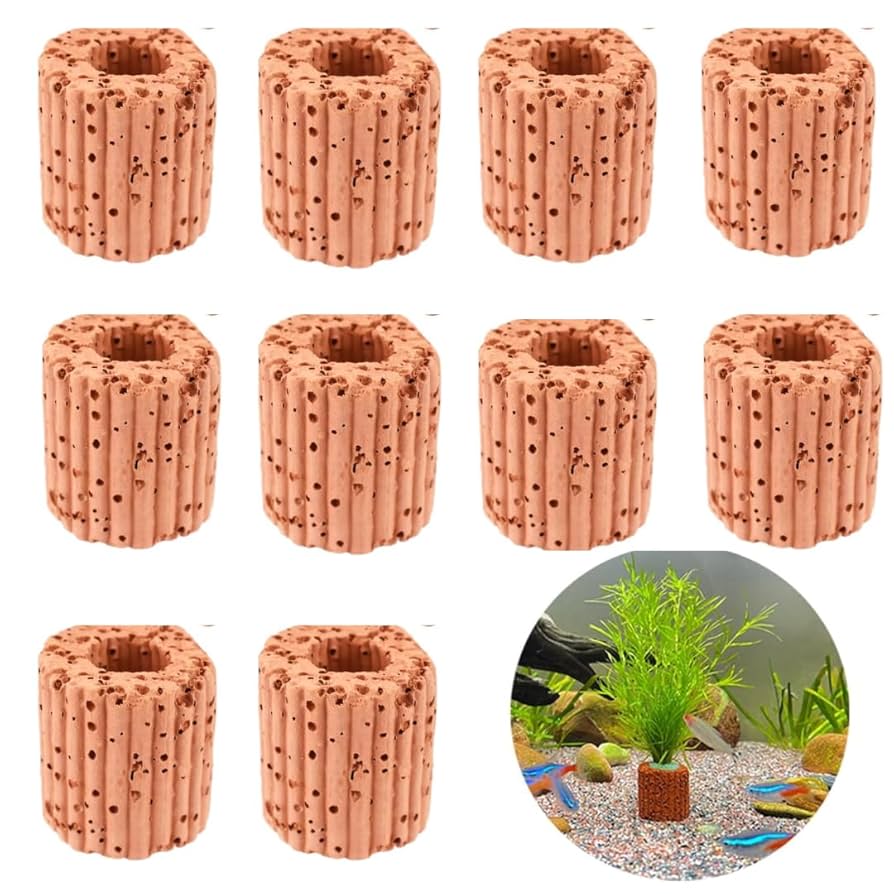 【即購入OK♥】10個セット 水生植物固定リング 水槽オーナメント おもり Amazon.co.jp: エイトショップ 屋 水生植物固定リング 水草固定