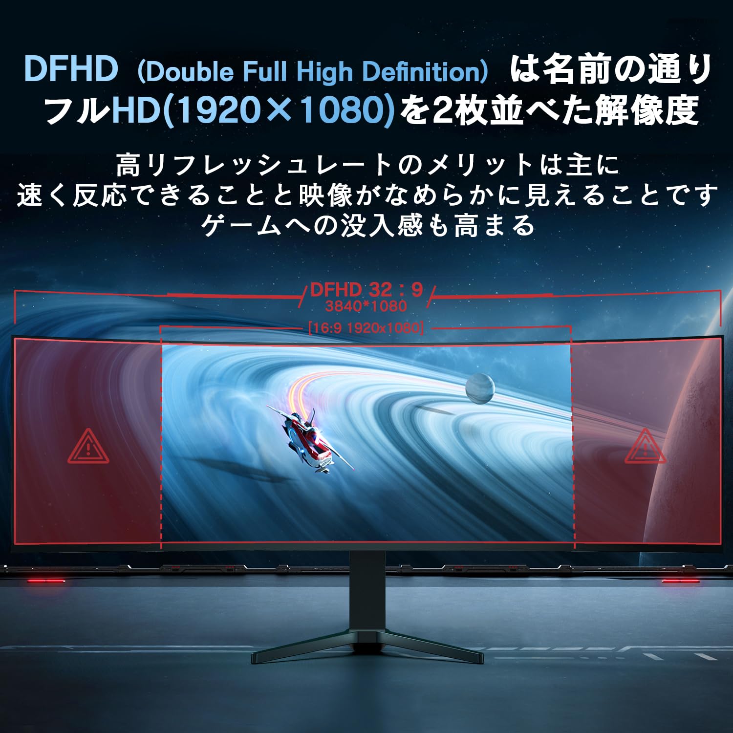 Amazon.co.jp: Wingame ゲーミングモニター 49インチ 4K（3840*1080