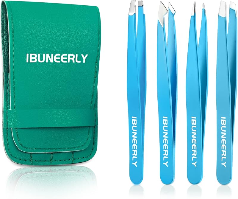 Kit de Pinças iBuneerly com 4 Unidades e Estojo